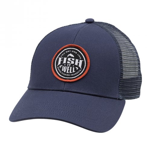 Кепка Simms Fish It Well Trucker Dark Moon