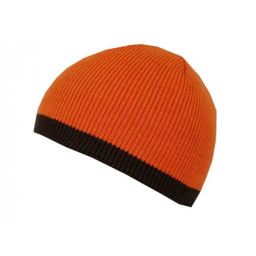 Шапка двухсторонняя NordKapp трикотажная reversible 208 (green/ orange)