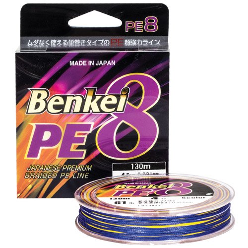 Шнур Benkei PE8 130м 6 цветов