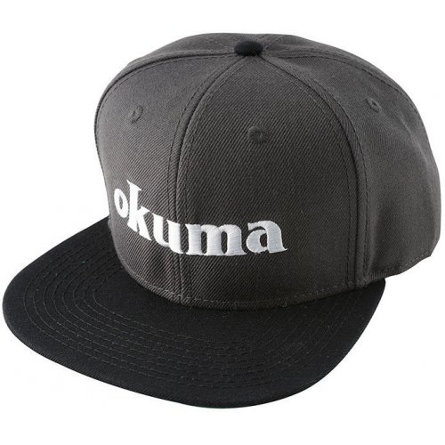 Кепка Okuma Flat Peaked чёрно зелёная
