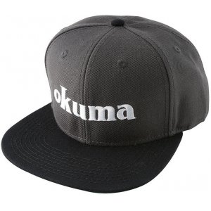 Кепка Okuma Flat Peaked чёрно зелёная