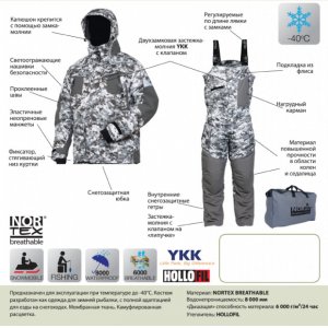 Костюм зимний Norfin Explorer Camo
