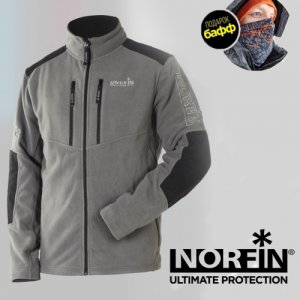 Джемпер флис. Norfin Glacier Gray