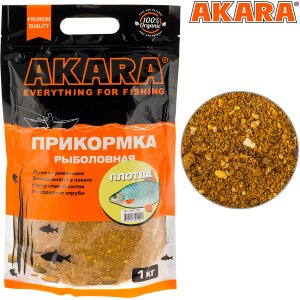 Прикормка Akara Premium Organic 1,0 кг Плотва