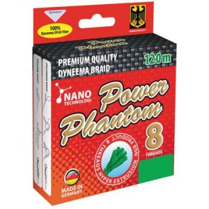 Шнур Power Phantom 8X зеленый 120м