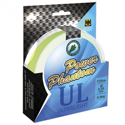 Шнур Power Phantom 6X UltraLight желтый 105м