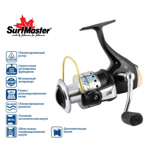 Катушка безынерционная Surf Master Advance