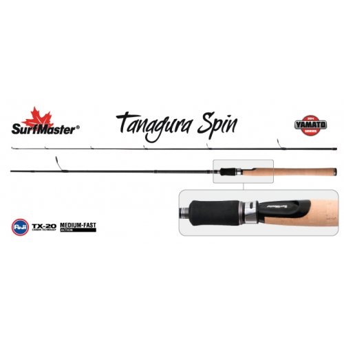 Спиннинг штекерный угольный 2 колена Surf Master YS5004 Yamato Series Tanagura Spin TX-20