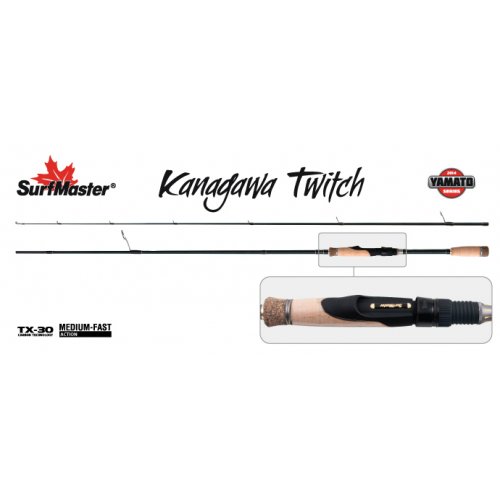Спиннинг штекерный угольный 2 колена Surf Master YS5007 Yamato Series Kanagawa Twitch TX-30