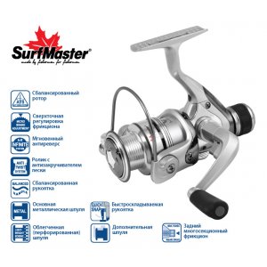 Катушка безынерционная Surf Master Tournament RD