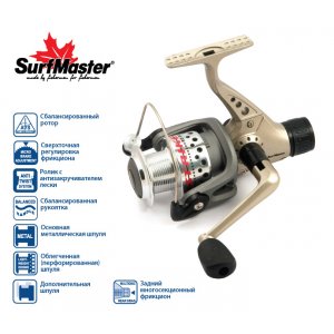 Катушка безынерционная Surf Master Strike RD