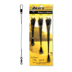 Набор поводков Akara SPA 1х7 нитей 15-20-25 см