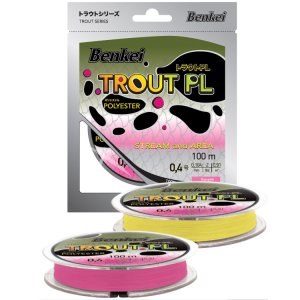 Полиэстер Benkei Trout PL 100m розовый fluo